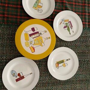 Wine and Cheese Small Plate Set